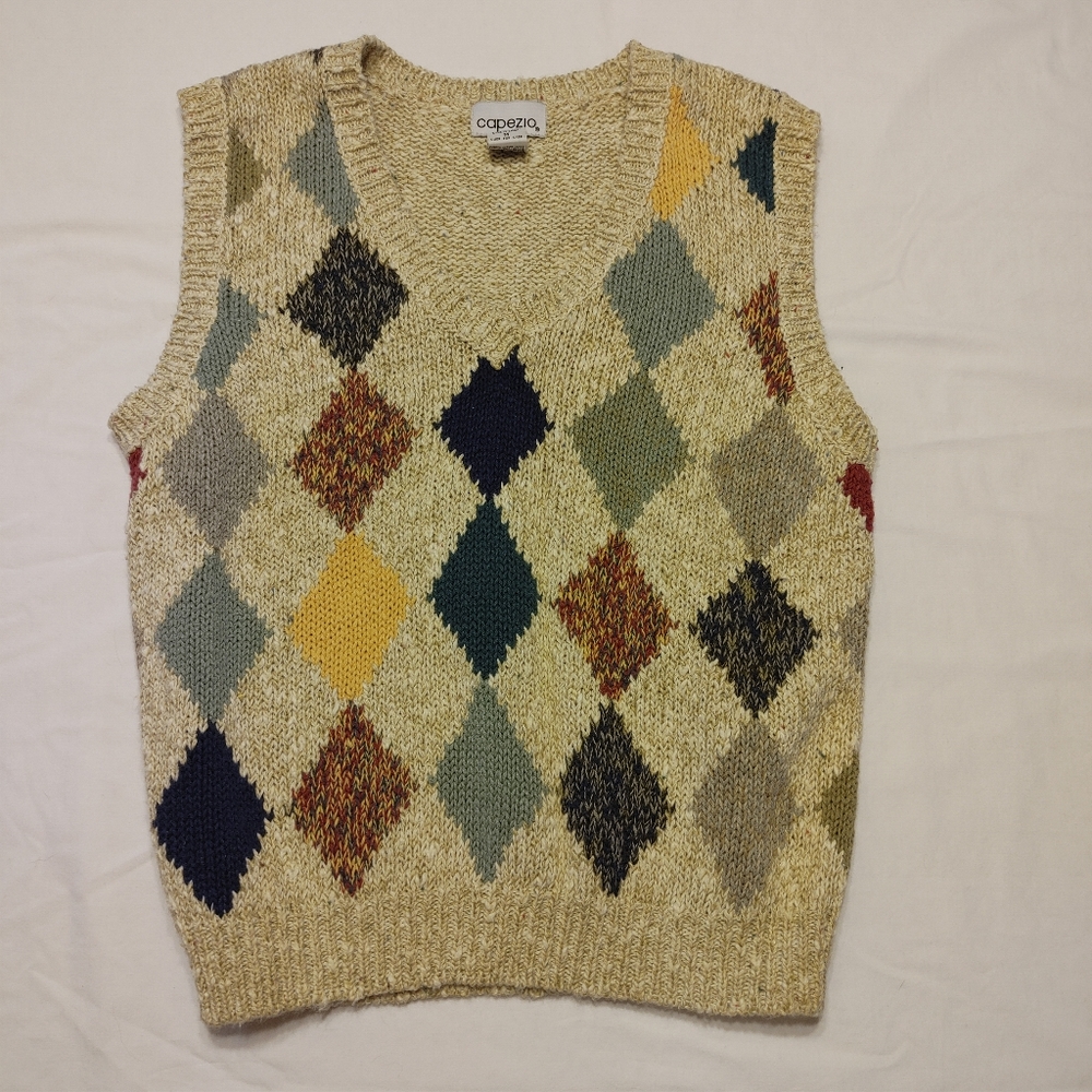 Capezio Vintage Argyle Sweater Vest